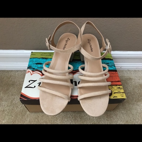 ZIGIny Women's Gladys Dress Sandal Natural Sz 10M - Picture 7 of 7